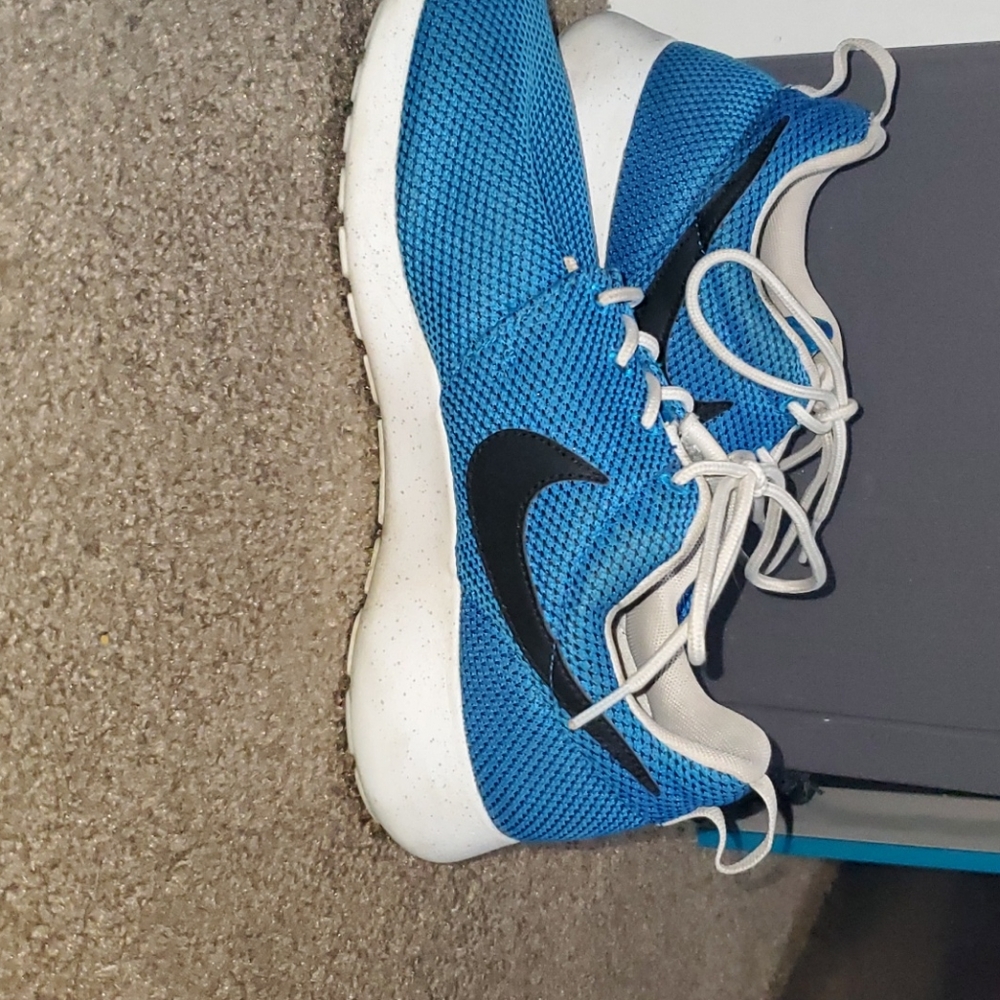 Blue nike sneakers